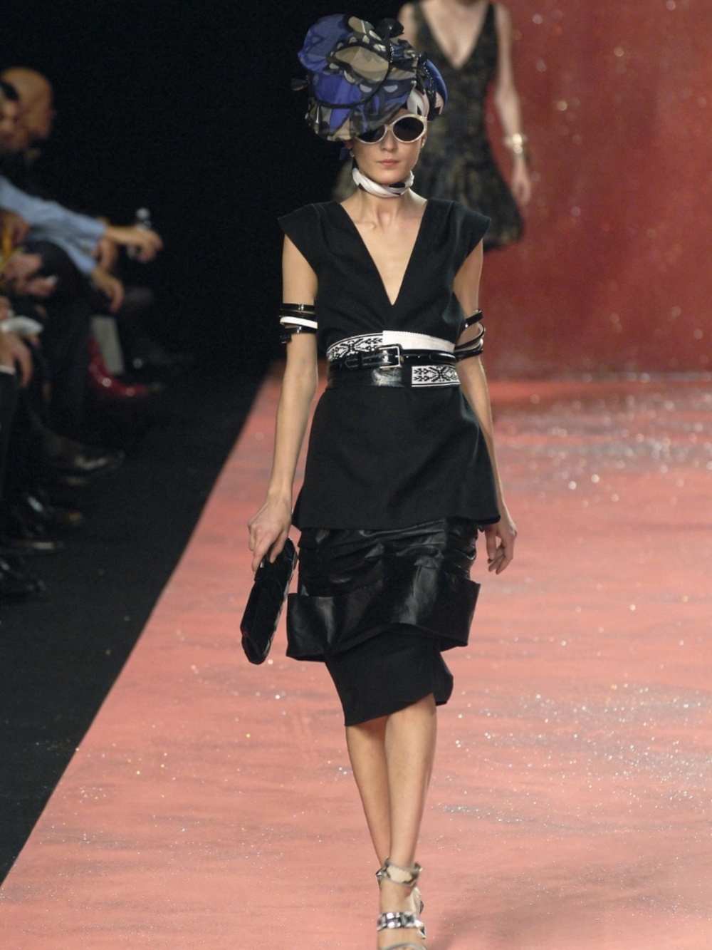 CHRISTIAN LACROIX Runway SS2008 "Japonisme" Techno Kimono Tier Dress 38 6-8 - Picture 3 of 14